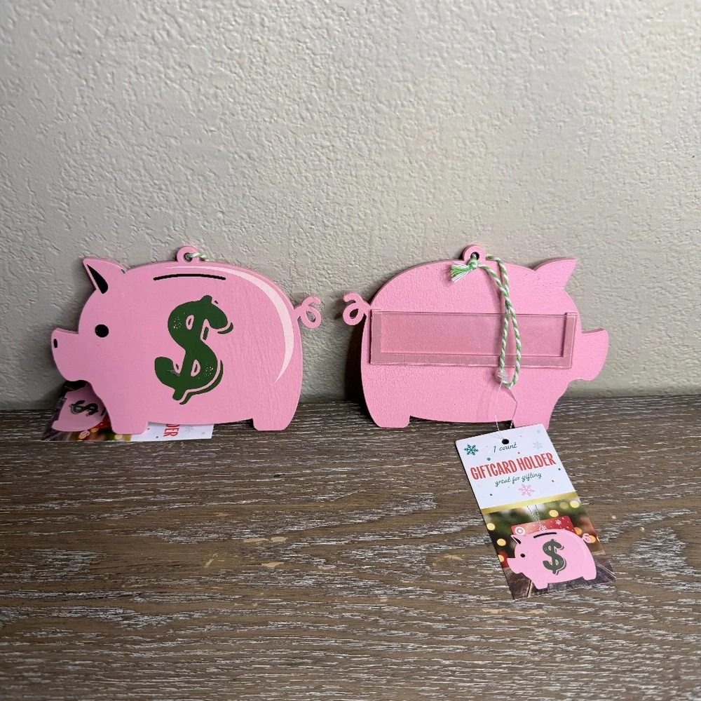 NEW Target Bullseye Playground Christmas Ornament/Gift Card Holders set of 2